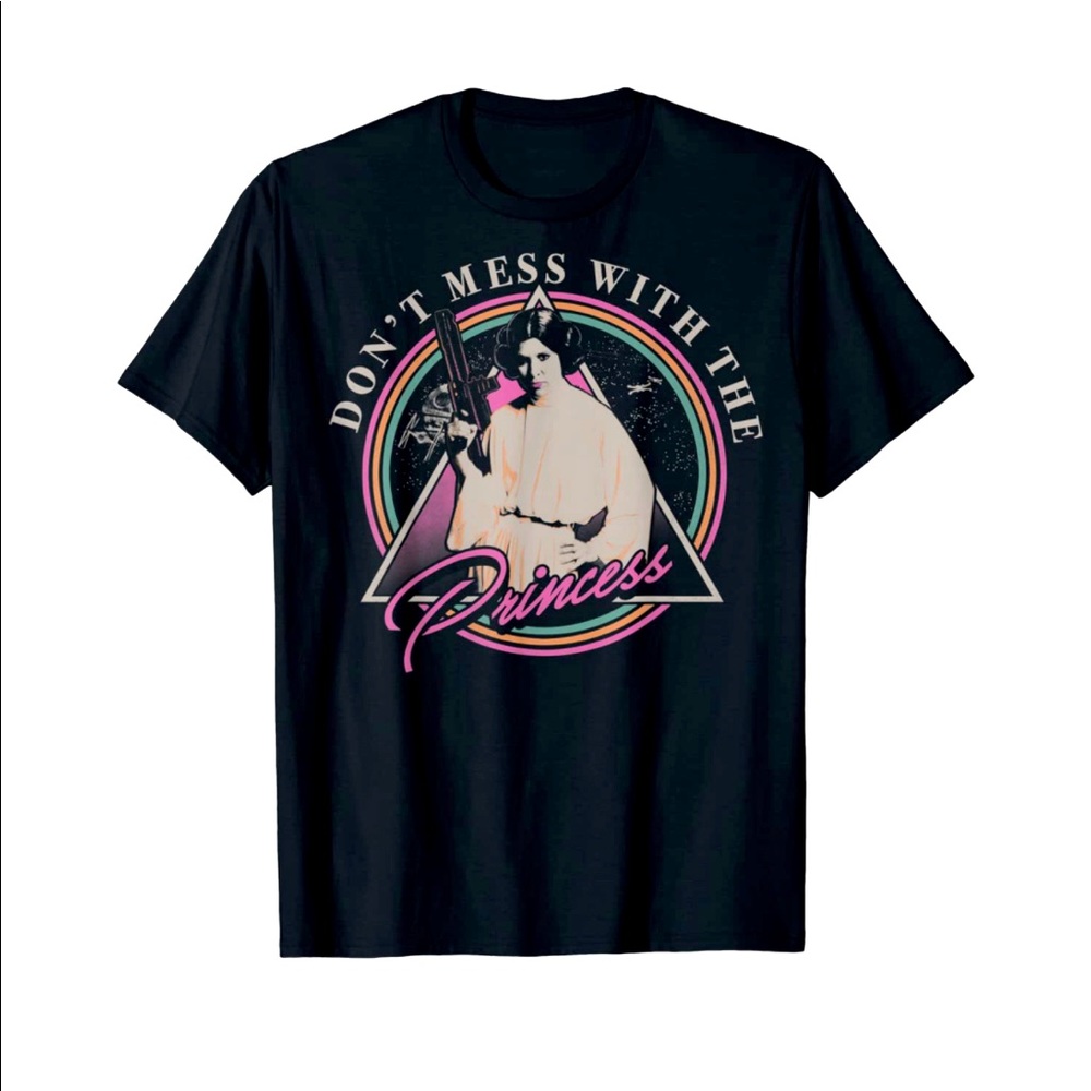 NWT! Star Wars Disney “don’t mess with the princess” shirt